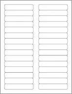 File Folder Labels, Continuous - Foil-backed
