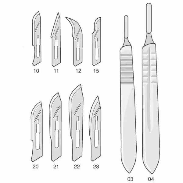 Surgical Blades, Scalpel Blades (pack of 10) 