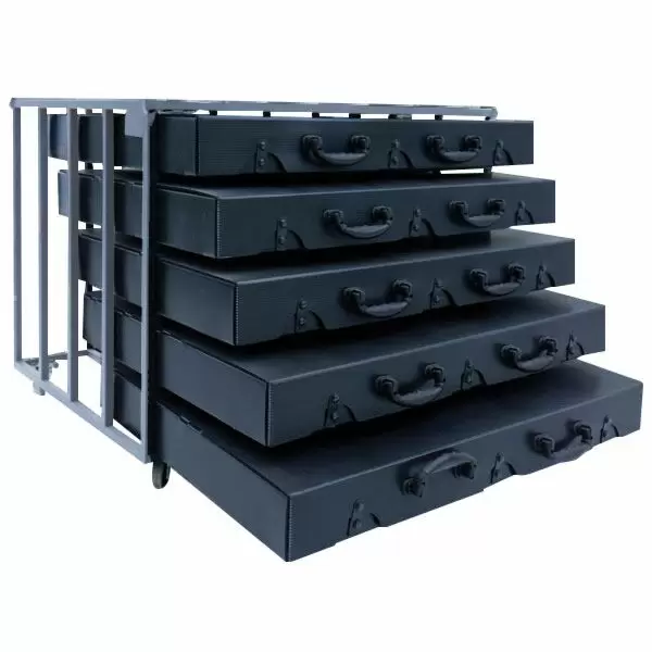 Stackable Vertical Art Storage Bin, Steel Cabinets, Storage & Handling  Equipment