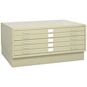 5-Drawer Unit with Closed Base in Sand