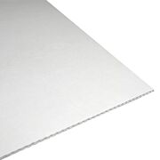 Micro-weave e-flute white corrugated board corner