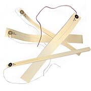 Microfilm Reel Identification tags with button and string for 16mm and 35mm film