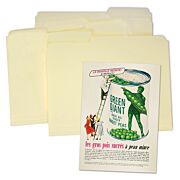 archival file folders, unreinforced, tan, third, full, half, cut, letter, legal, document storage