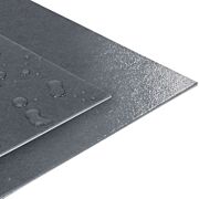 Corners of Perma Dry Barrier Board with drops of water.