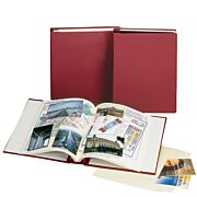 Heritage Scrapbook Albums in use with travel memorabilia