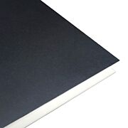 Closeup of corners of Perma/Dur Black/White Buffered Barrier Board