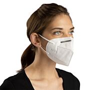 Young woman wearing KN95 Face Mask for personal protection