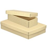 Perma/Dur Barrier Board Short Lid Boxes, Tan