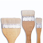 Hake Flat Wash Brush with Metal Ferrule