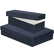 Perma/Dur Barrier Board Short Lid Boxes, Black