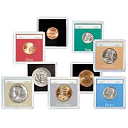 Color Coded 2 x 2 in. Coin Holders