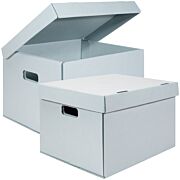 Archival Record Storage Cartons, Flip-Top Lid