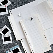 Foil Back Slide Labels, Pinfeed