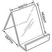 Clear Book Display Easel