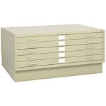 5-Drawer Unit with Closed Base in Sand