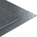 Corners of Perma Dry Barrier Board with drops of water.