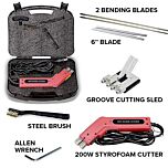 Hot Knife for foam cutting and carving, all contents labeled