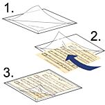 Self-Sealing L-Velopes for Sheet Music