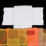 533-0751 water activated paper hinging tape in use on abstract artwork in earthy tones