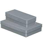 Perma/Dur Barrier Board Short Lid Boxes, Gray