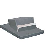 Perma/Dur Barrier Board Drop Front Boxes, Gray
