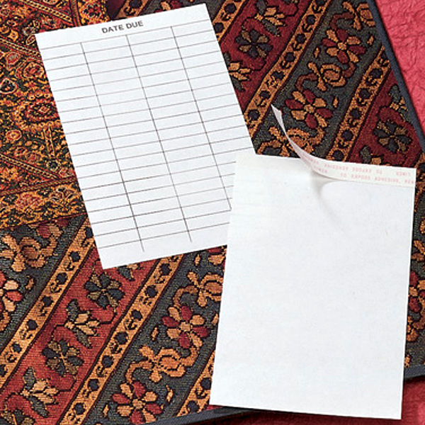 Removable Pressure Sensitive Date Due Slips