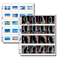 archival slide and negative album page